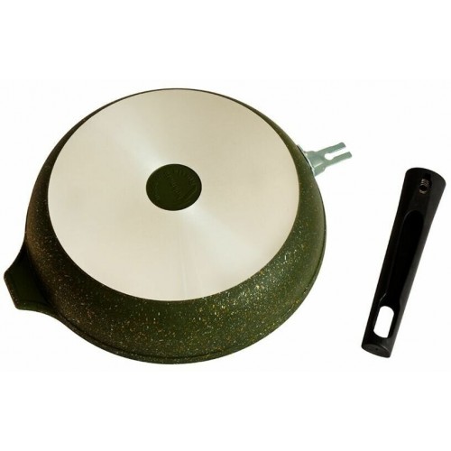 Сковорода Kukmara Trendy style 240tsml не съемная ручка 24 см (малахитовый) 2