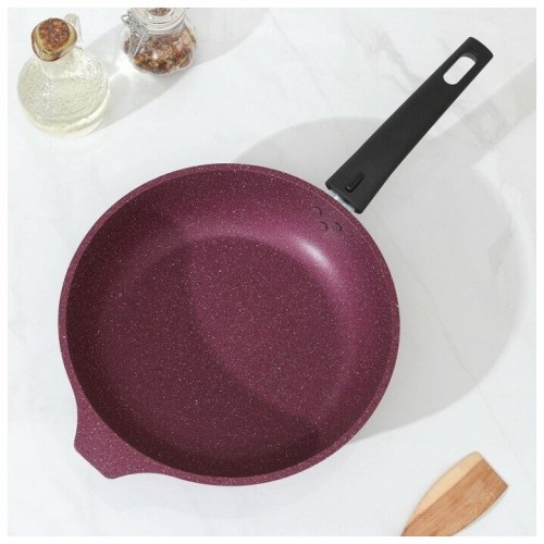 Сковорода Kukmara Trendy style 241tsm съемная ручка 24 см (фиолетовый) 6
