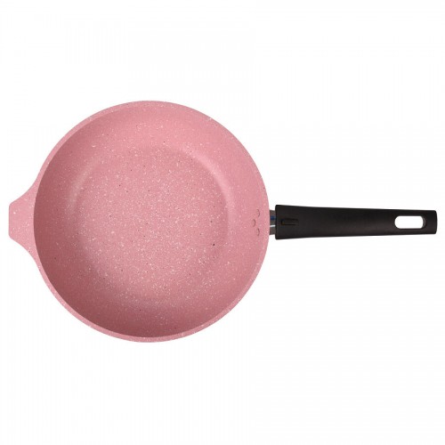 Сковорода Kukmara Trendy style 241tsr съемная ручка 24 см (розовый) 3