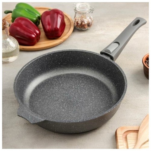 Сковорода Мечта Гранит 026701 съемная ручка 26 см (черный) 2