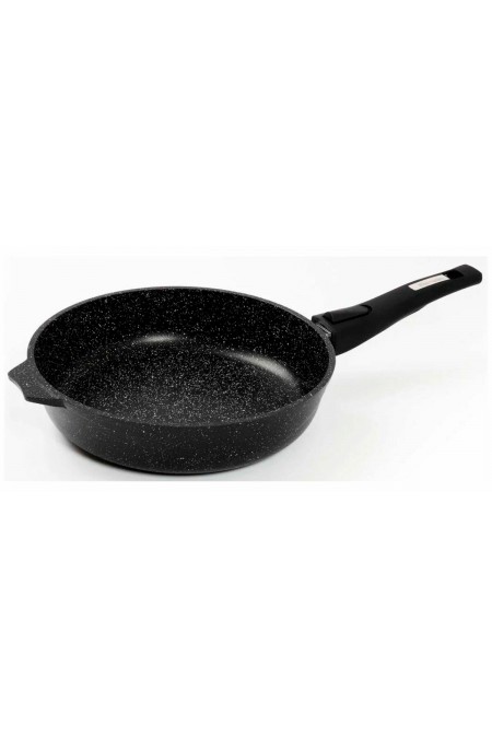 Сковорода Мечта Гранит Black induction Pro 018802И съемная ручка 18 см (черный) 