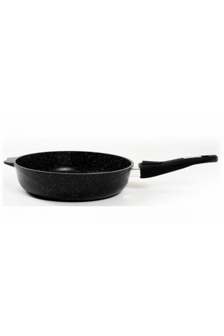 Сковорода Мечта Гранит Black induction Pro 018802И съемная ручка 18 см (черный) 1