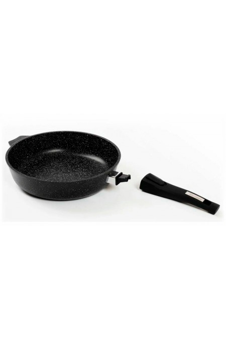 Сковорода Мечта Гранит Black induction Pro 018802И съемная ручка 18 см (черный) 2