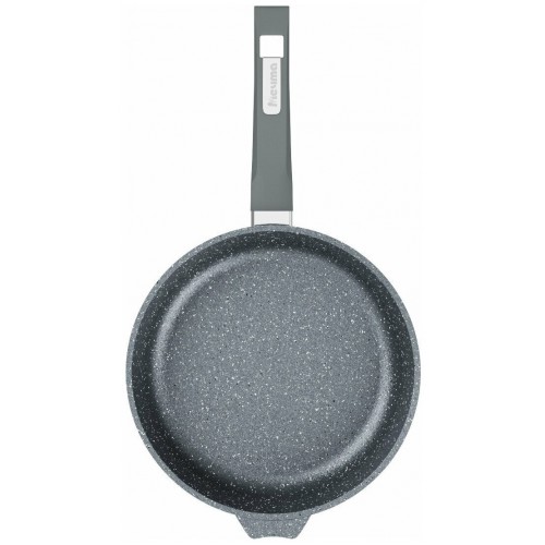 Сковорода Мечта Гранит С24701 с крышкой не съемная ручка 24 см (серый гранит) 5
