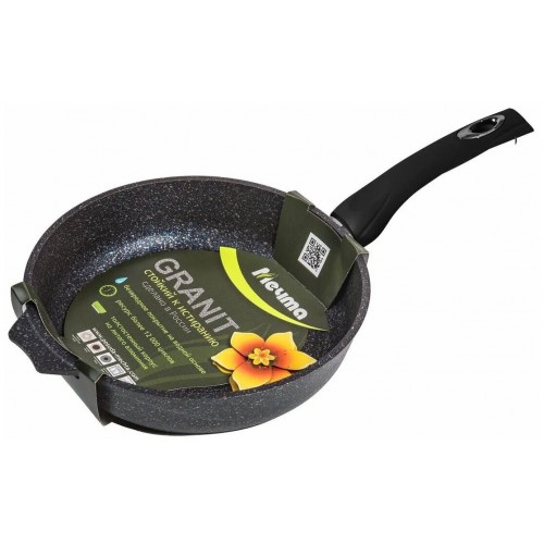 Сковорода Мечта Гранит star с24803 с несъемной ручкой 24 см (черный) 8