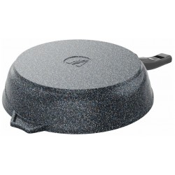 Сковорода Мечта Гранит Star с30803 с крышкой не съемная ручка 30 см (гранит star)