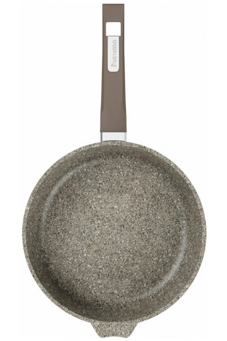 Сковорода Мечта Premium С24902 (mokko) с несъемной ручкой и стеклянной крышкой 24 см (черный) 3