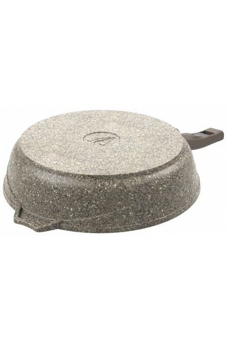 Сковорода Мечта Premium С24902 (mokko) с несъемной ручкой и стеклянной крышкой 24 см (черный) 4