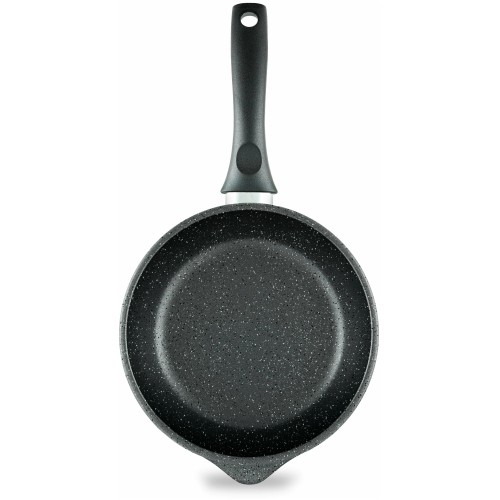 Сковорода НЕВА МЕТАЛЛ ПОСУДА 18118у Каменная 18 см (черный) 1