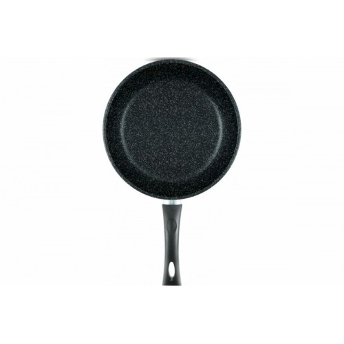 Сковорода НЕВА МЕТАЛЛ ПОСУДА 24 " Каменная" 18124 24 см (черный гранит) 1