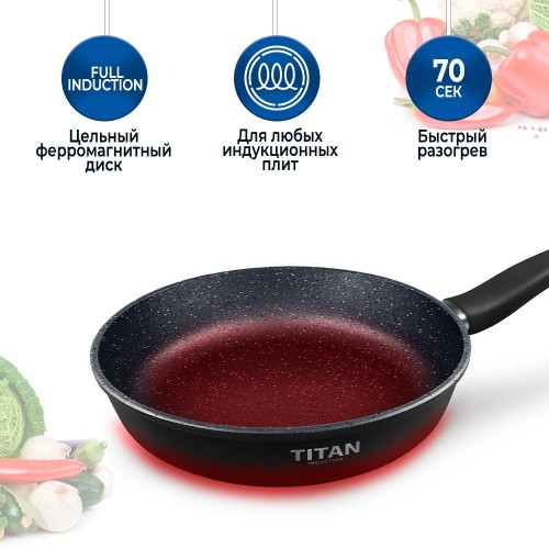 Сковорода НЕВА МЕТАЛЛ ПОСУДА 918126i Titan Space 26 см (черный) 6