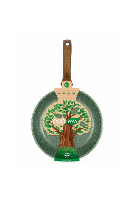 Сковорода НЕВА МЕТАЛЛ ПОСУДА ECO WAY EW 124 24 см (зеленый) 