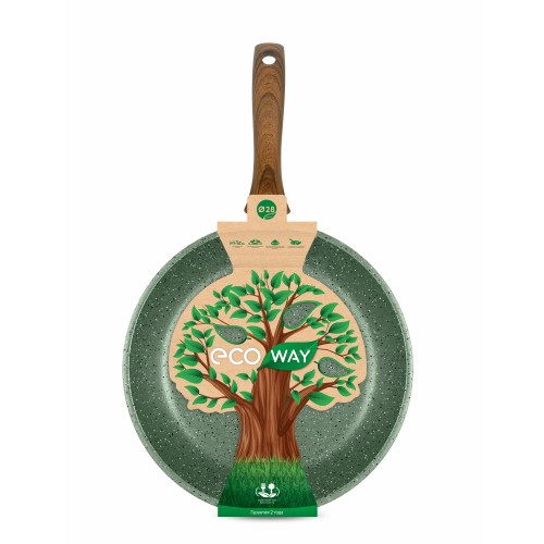 Сковорода НЕВА МЕТАЛЛ ПОСУДА ECO WAY EW 124 24 см (зеленый) 2