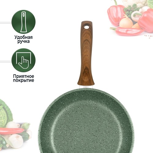 Сковорода НЕВА МЕТАЛЛ ПОСУДА ECO WAY EW 124 24 см (зеленый) 7