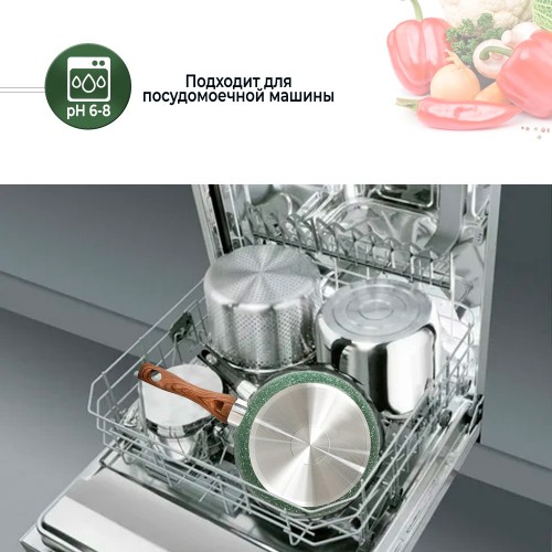 Сковорода НЕВА МЕТАЛЛ ПОСУДА ECO WAY EW 124 24 см (зеленый) 8