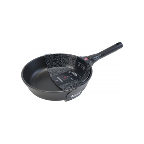 Сковорода НЕВА МЕТАЛЛ ПОСУДА Ферра индукция 59024 съемная ручка 24 см (черный) 4