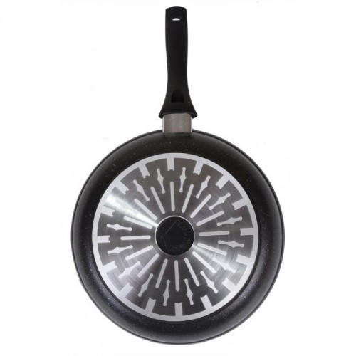 Сковорода НЕВА МЕТАЛЛ ПОСУДА Ферра индукция 59024 съемная ручка 24 см (черный) 6