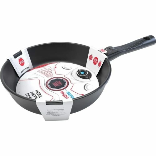 Сковорода НЕВА МЕТАЛЛ ПОСУДА Ферра индукция 59024 съемная ручка 24 см (черный) 9