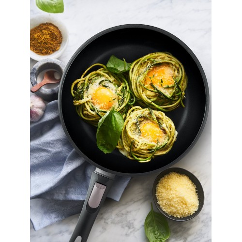 Сковорода НЕВА МЕТАЛЛ ПОСУДА Ферра индукция 59028 съемная ручка 28 см (черный) 4