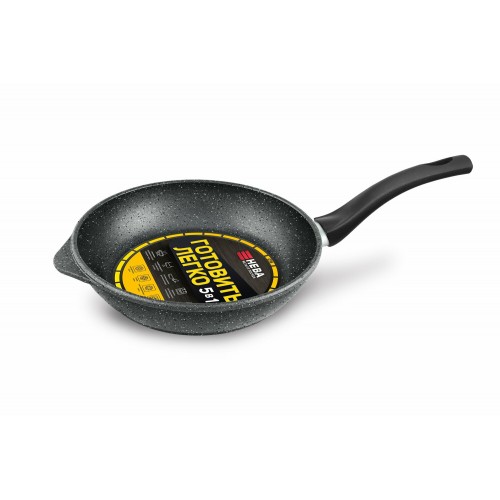 Сковорода НЕВА МЕТАЛЛ ПОСУДА Готовить легко GL 2118у 18 см (черный) 2