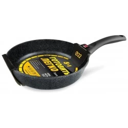 Сковорода НЕВА МЕТАЛЛ ПОСУДА Готовить легко GL2122 22 см (черный)