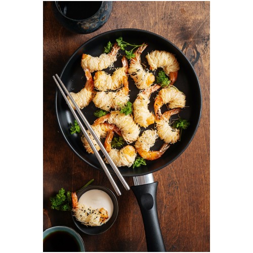 Сковорода НЕВА МЕТАЛЛ ПОСУДА Готовить легко GL2122 22 см (черный) 1