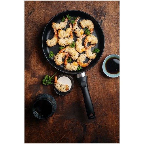 Сковорода НЕВА МЕТАЛЛ ПОСУДА Готовить легко GL2122 22 см (черный) 2