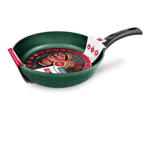 Сковорода НЕВА МЕТАЛЛ ПОСУДА Каменная 16124 24 см (черный) 8