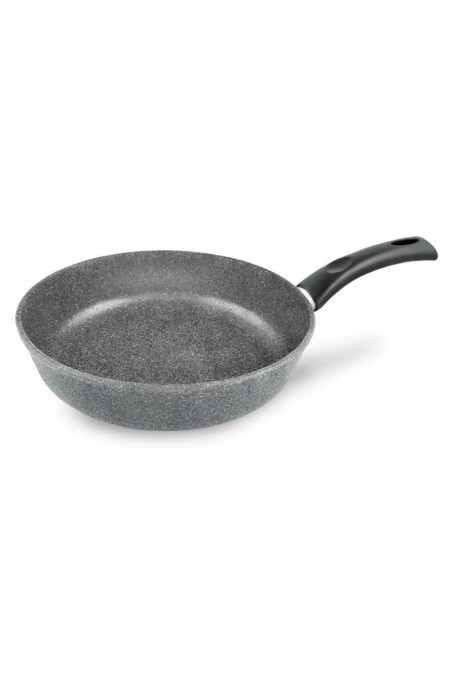Сковорода НЕВА МЕТАЛЛ ПОСУДА Каменная 19122 22 см (серый гранит) 