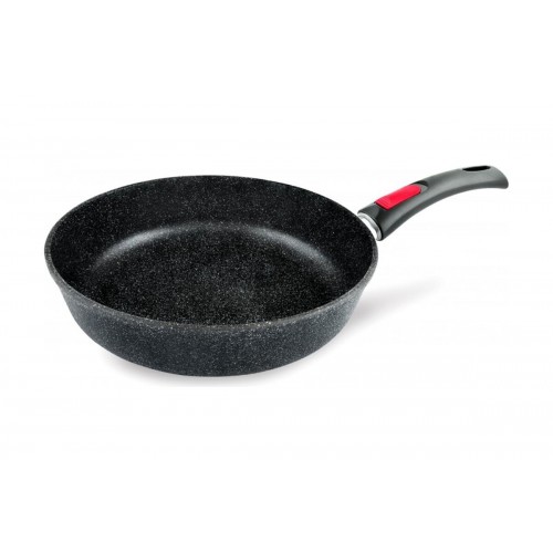 Сковорода НЕВА МЕТАЛЛ ПОСУДА L18024i съемная ручка 24 см (черный) 