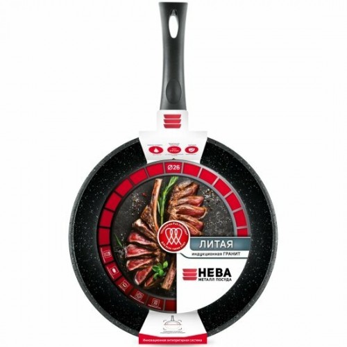 Сковорода НЕВА МЕТАЛЛ ПОСУДА L18126i 26 см (черный) 3