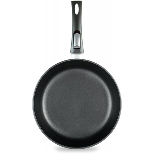 Сковорода НЕВА МЕТАЛЛ ПОСУДА Особенная 90 съемная ручка 24 см (черный) 2