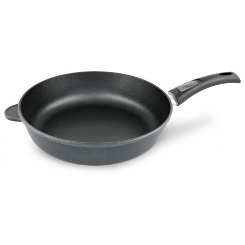 Сковорода НЕВА МЕТАЛЛ ПОСУДА Особенная 9028 съемная ручка 28 см (черный) 1