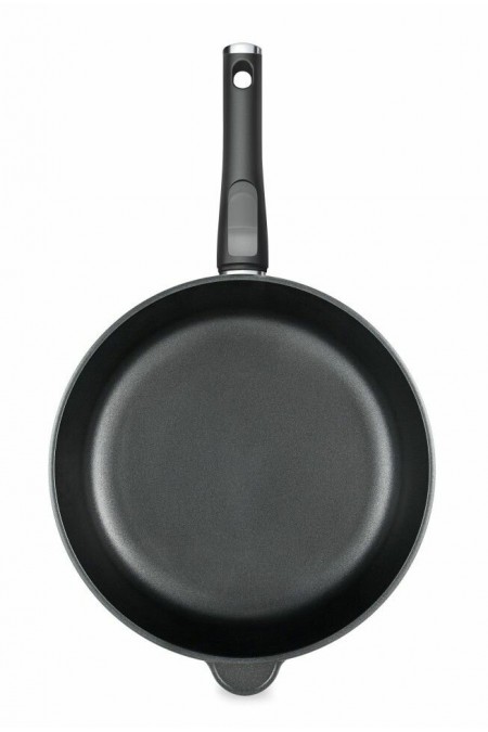 Сковорода НЕВА МЕТАЛЛ ПОСУДА Особенная 9028 съемная ручка 28 см (черный) 1