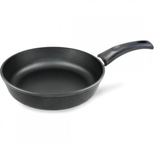 Сковорода НЕВА МЕТАЛЛ ПОСУДА Особенная 9122 съемная ручка 22 см (черный) 