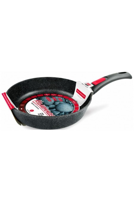 Сковорода НЕВА МЕТАЛЛ ПОСУДА &quot Каменная&quot 18026 съемная ручка 26 см (черный гранит) 