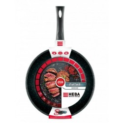 Сковорода НЕВА МЕТАЛЛ ПОСУДА &quot Каменная&quot 18128 28 см (черный гранит)
