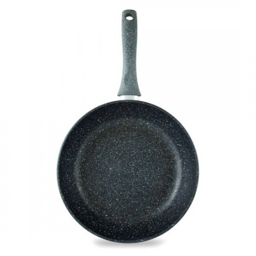 Сковорода НЕВА МЕТАЛЛ ПОСУДА &quot Природные минералы&quot линия &quot Байкал&quot 2522 22 см (черный) 1
