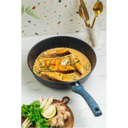 Сковорода НЕВА МЕТАЛЛ ПОСУДА Сибирь 2424 24 см (черный) 2