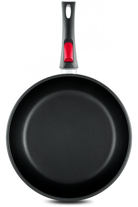 Сковорода НЕВА МЕТАЛЛ ПОСУДА Традиционная 6022 съемная ручка 22 см (черный) 1