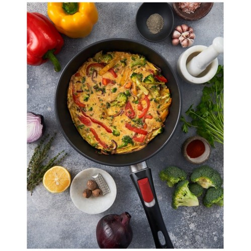 Сковорода НЕВА МЕТАЛЛ ПОСУДА Традиционная 6022 съемная ручка 22 см (черный) 7