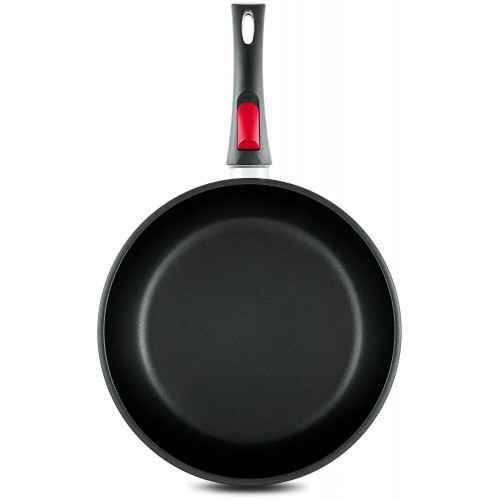 Сковорода НЕВА МЕТАЛЛ ПОСУДА Традиционная 6024 съемная ручка 24 см (черный) 4