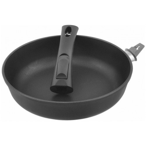 Сковорода НЕВА МЕТАЛЛ ПОСУДА Традиционная 6026 съемная ручка 26 см (черный) 9