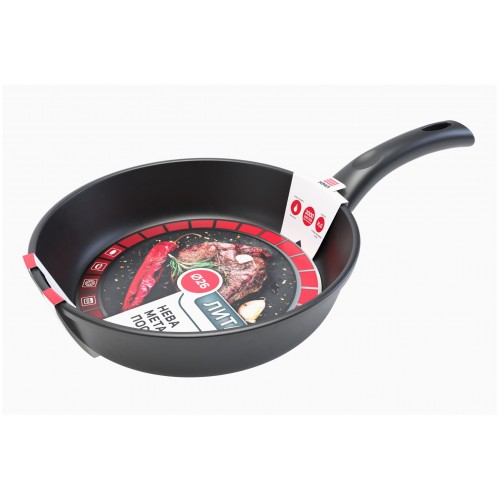 Сковорода НЕВА МЕТАЛЛ ПОСУДА Традиционная 6126 26 см (черный) 