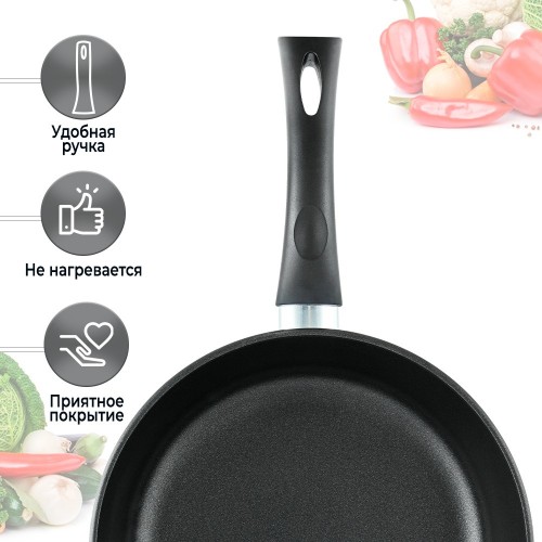 Сковорода НЕВА МЕТАЛЛ ПОСУДА Традиционная 6126 26 см (черный) 9