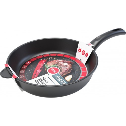 Сковорода НЕВА МЕТАЛЛ ПОСУДА Традиционная 6128 28 см (черный) 