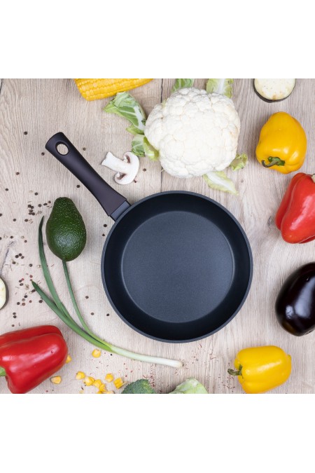 Сковорода Taller Аспайр TR-44096 не съемная ручка 22 см (черный) 6