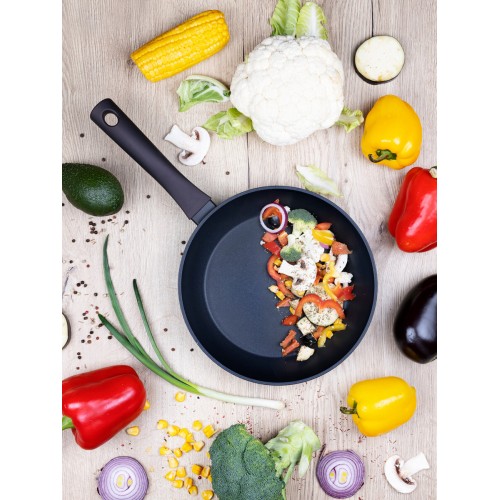 Сковорода Taller Аспайр TR-44097 не съемная ручка 24 см (черный) 7