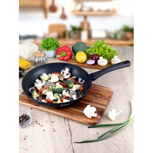Сковорода Taller Аспайр TR-44099 не съемная ручка 28 см (черный) 8