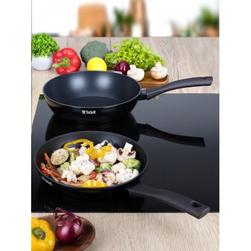 Сковорода Taller Аспайр TR-44099 не съемная ручка 28 см (черный) 9